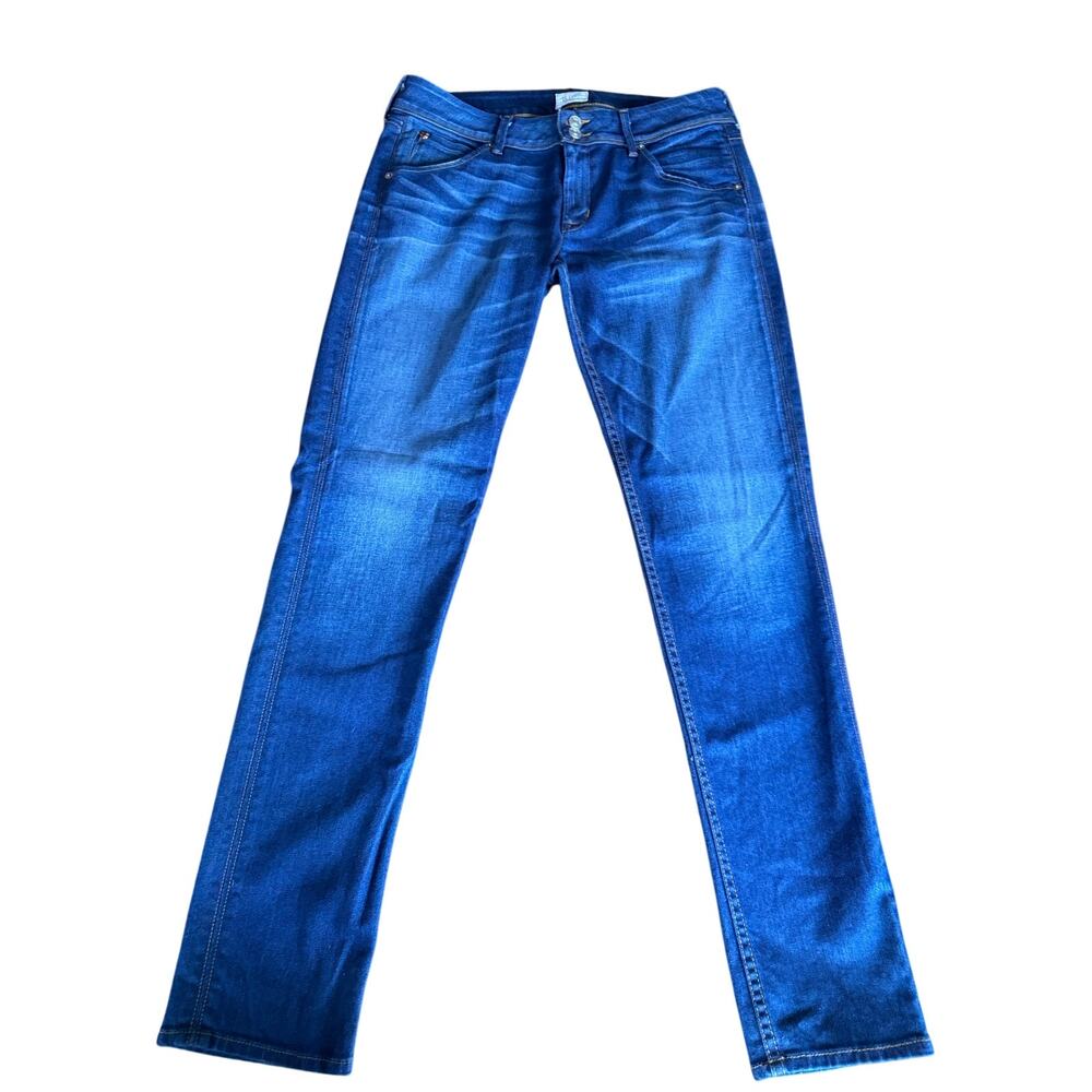 Hudson Jeans Women's Size 30x31 Mid Rise Straight Leg Denim Blue Stretch